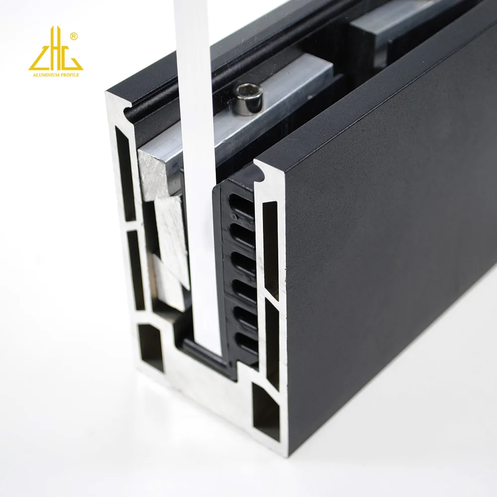 ZHONGLIAN U-slot hardware side-mounted glass railing joint aluminum clip with screw hole 3