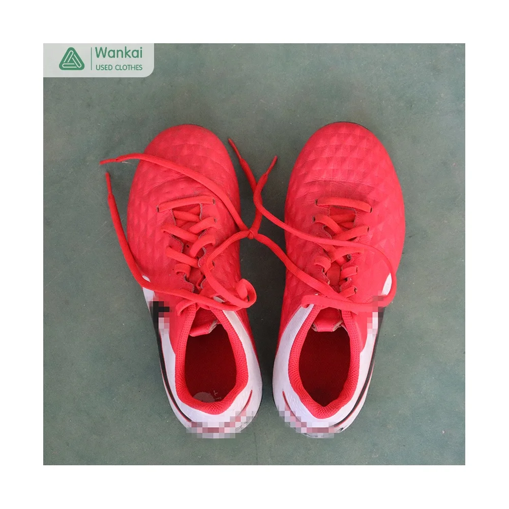 CwanCkai High Quality Low Price Cleats Second Hand Football Shoes Original Children Used Branded Mixed Soccer Boots Bales