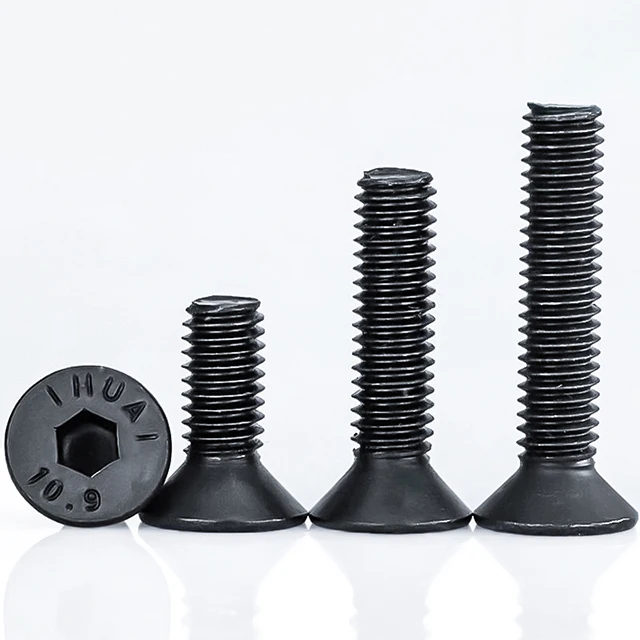 China Made New High Quality 2024 hot 304 Black countersunk head hexagon socket screws selling competitive price door hinge bolt