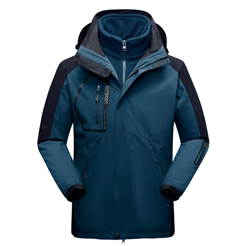 Winter Jackets With Shell Waterproof Mountaineering Keep Warm For Mens Windbreaker Zip Hood Hiking Jacket