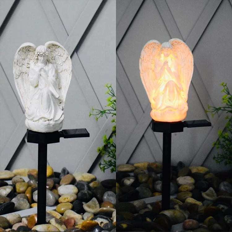 Angel Garden Decor Solar Light ,Stake Light for Yard Outside Lawn Porch Decorative Grave Decorations
