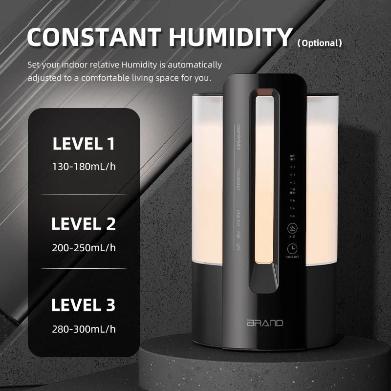 4000ML Water Tank Spray Central Ultrasonic Humidifier Machine Spray electric Humidifier With Control
