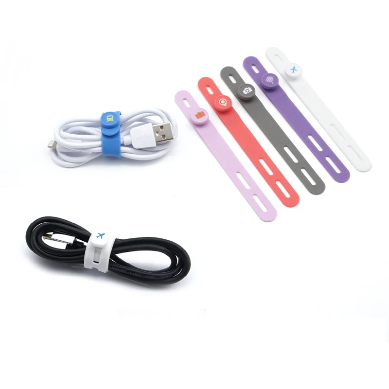 Multifunction Cord Winder Silicone Cable Organizer Cord Wrap Cord Storage Holder Headphone USB Data