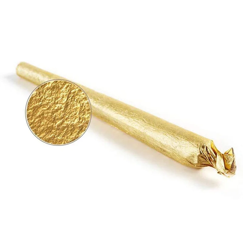 
Hot sale 24K pre rolled cones genuine gold leaf rolling paper 