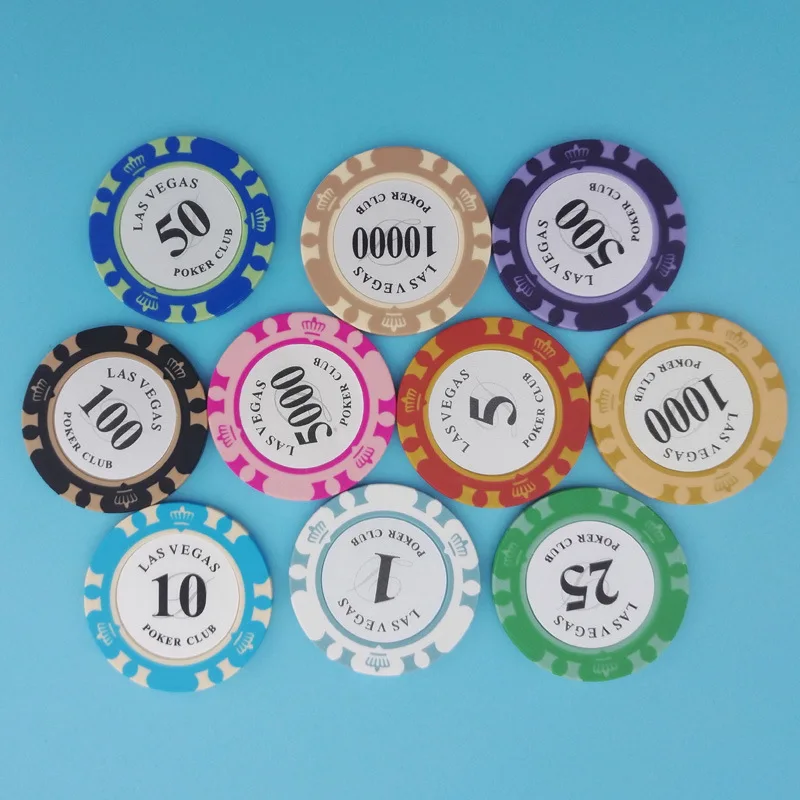 Wholesale Custom Cheap Printing solid colored Poker Chips High Quality ace Casino Chips