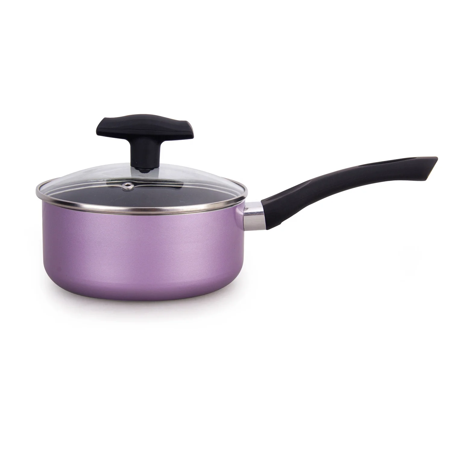 Hot Sale 2.5mm thickness Press Aluminium Colorful Cookware Set with Bakelite and Induction Function