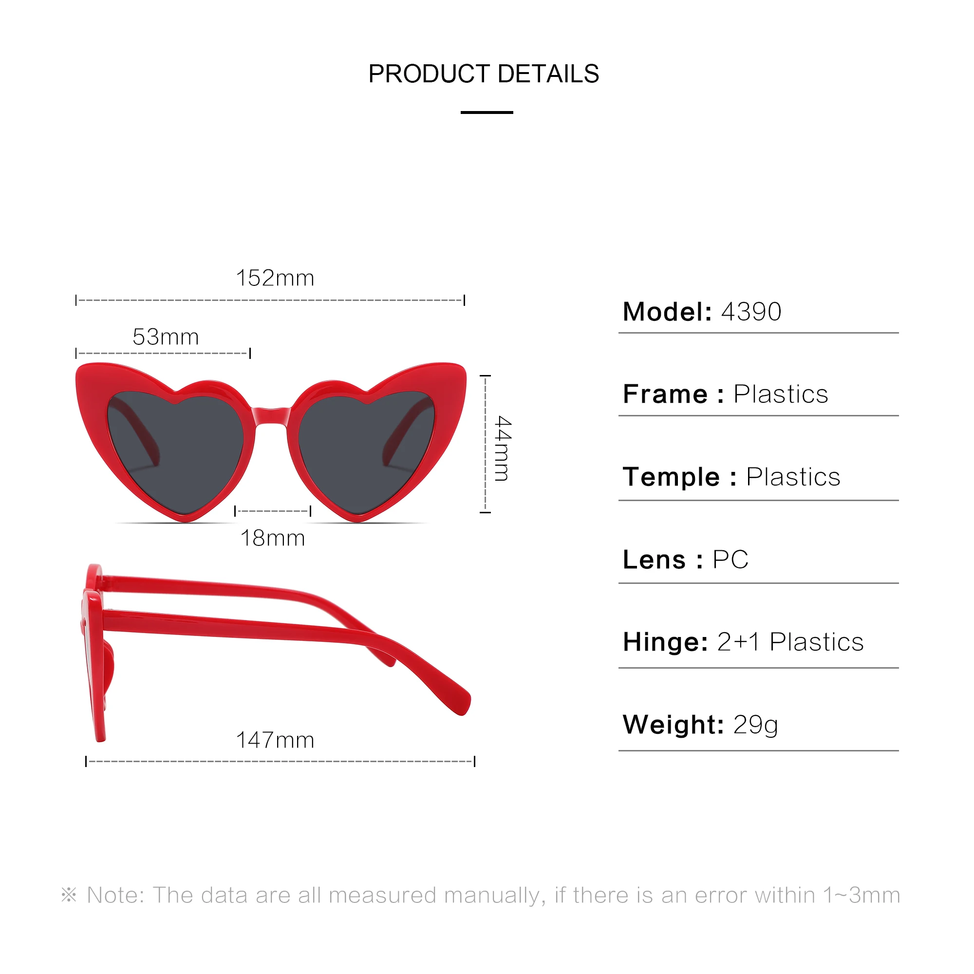 2024 Latest Design Elegant Heart shaped Sunglasses Wholesale UV400 Sweet Heart shaped Sunglasses Women