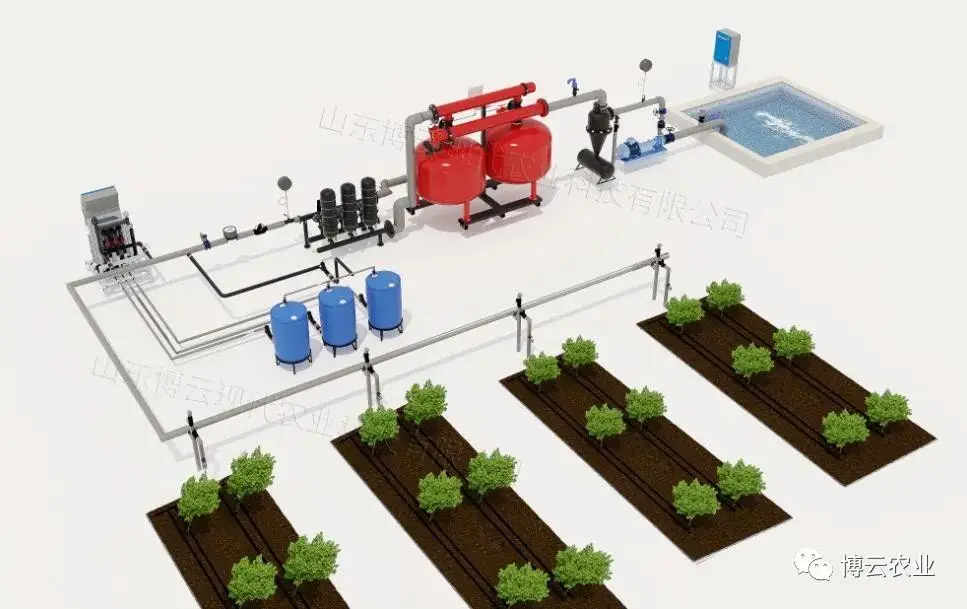 BOYUN-Water and fertilizer integrated machine of drip irrigation system for agriculture greenhouse