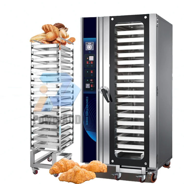 8-16 Deck Hot Air Convection Circulating Bread Pizza Baking Equipment Gas Free Standing Oven