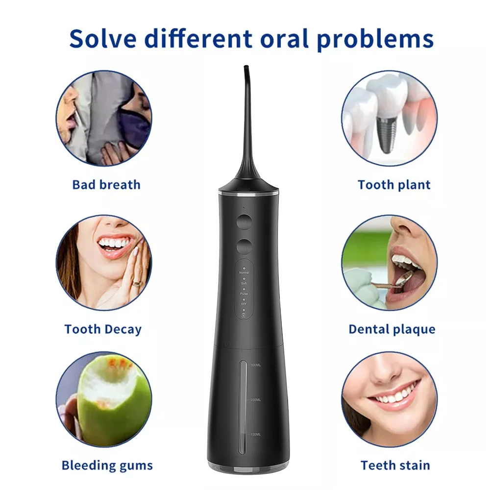 long time use  wholesale oral irrigator  Electric water pick Portable Travel And Home Usb Rechargeable Oral Irrigator