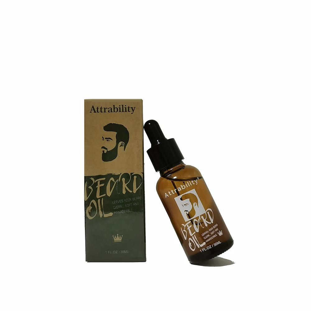 Wholesale China factory  natural men beard serum beard growth oil 30ml Nourishing 100% Natual Treatment Smoothing Beard