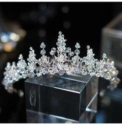 QUEENS GOWN  crystal hair accessories bridal crown wedding  head piece