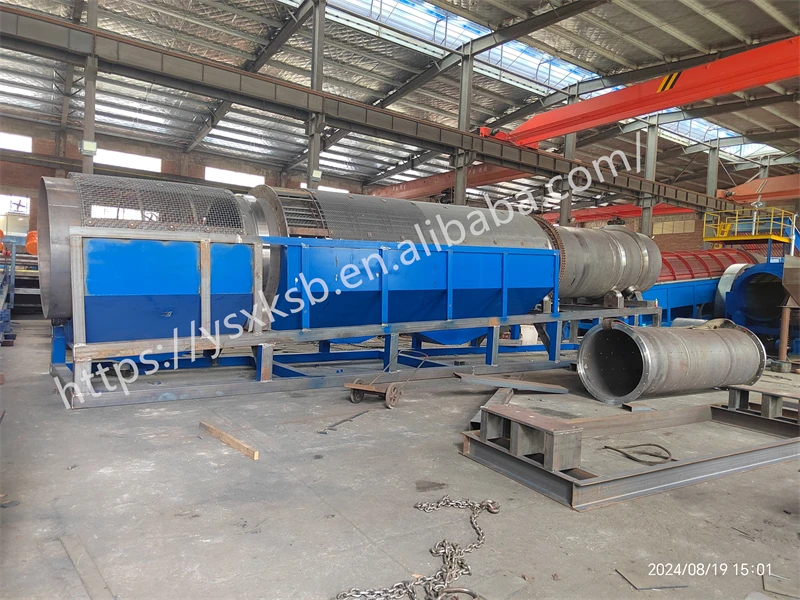 China manufacturer Trommel drum screen for solid waste separation separating for size screening, mineral screen trommel for sale
