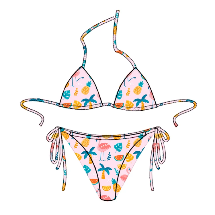 Summer Vacation Bathing Suits Women Sexy Swimwear Ladies Two Piece Bikini Swimsuit Set Beachwear Bikinis