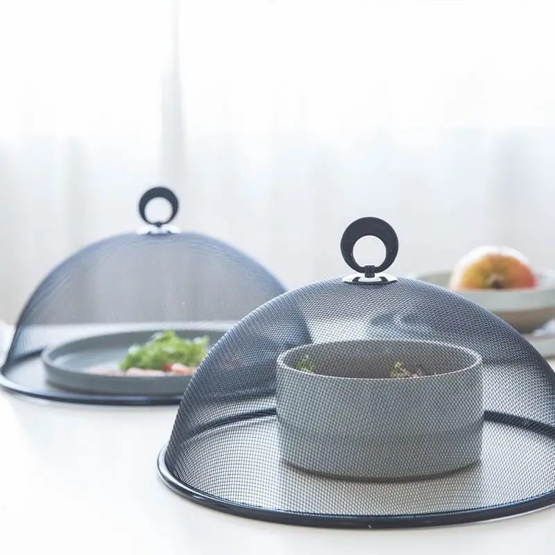 Лидер продаж на Amazon, купольный прозрачный зонт из нержавеющей стали/сетчатый пищевой чехол/воздухопроницаемые и гигиенические кухонные инструменты