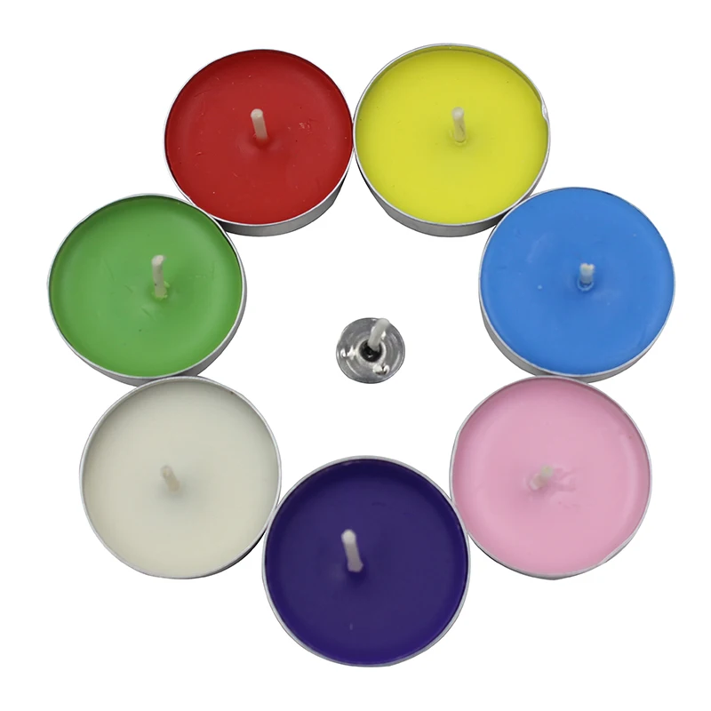 Portable Hot-sale Various Scents Paraffin Wax Tea Light Candle for Date Meditation Aromatherapy Festivals Boil Tea