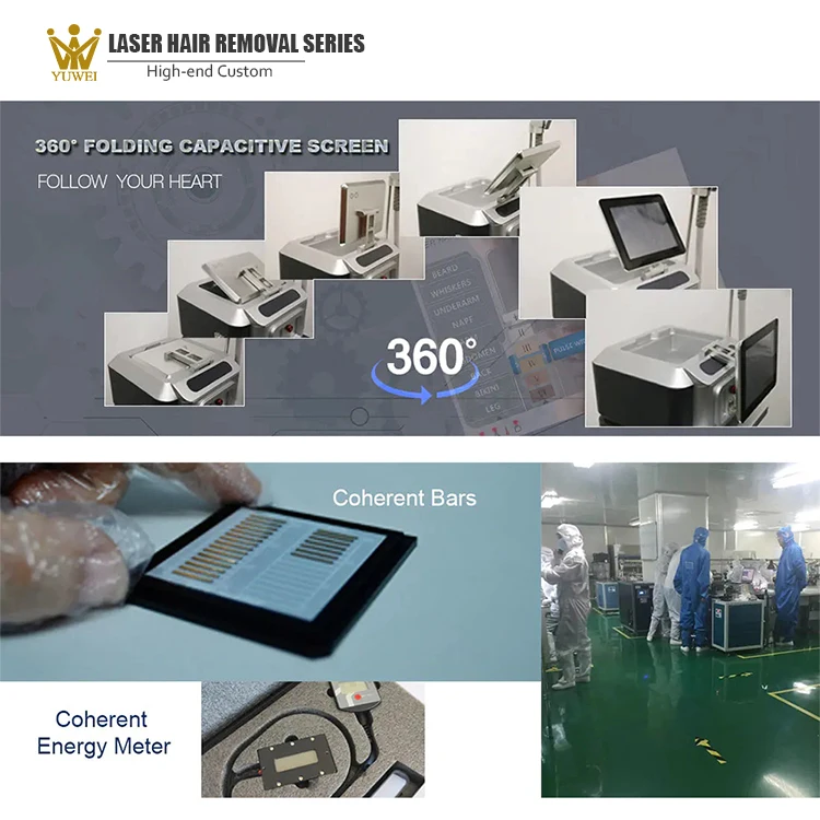 2023 Newest 4K Triple wave 808nm laser diode hair removal/755 808 1064 diode laser machine price