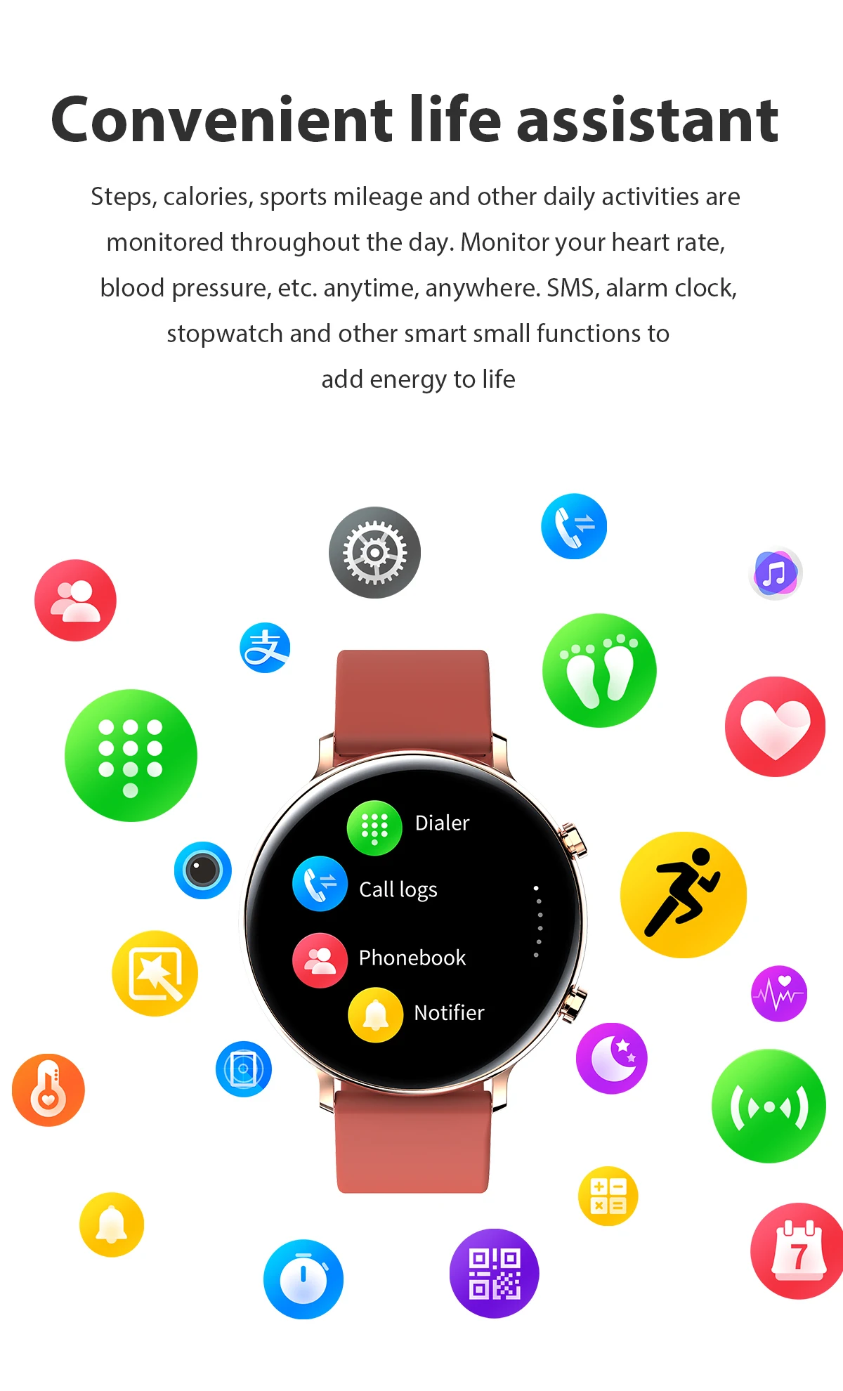 
Innoliance GW33 Fashion Business Sports Smartwatch 1.28 inch MTK2502D Bt Call ECG PPG Music IP68 Waterproof Smart Watch 