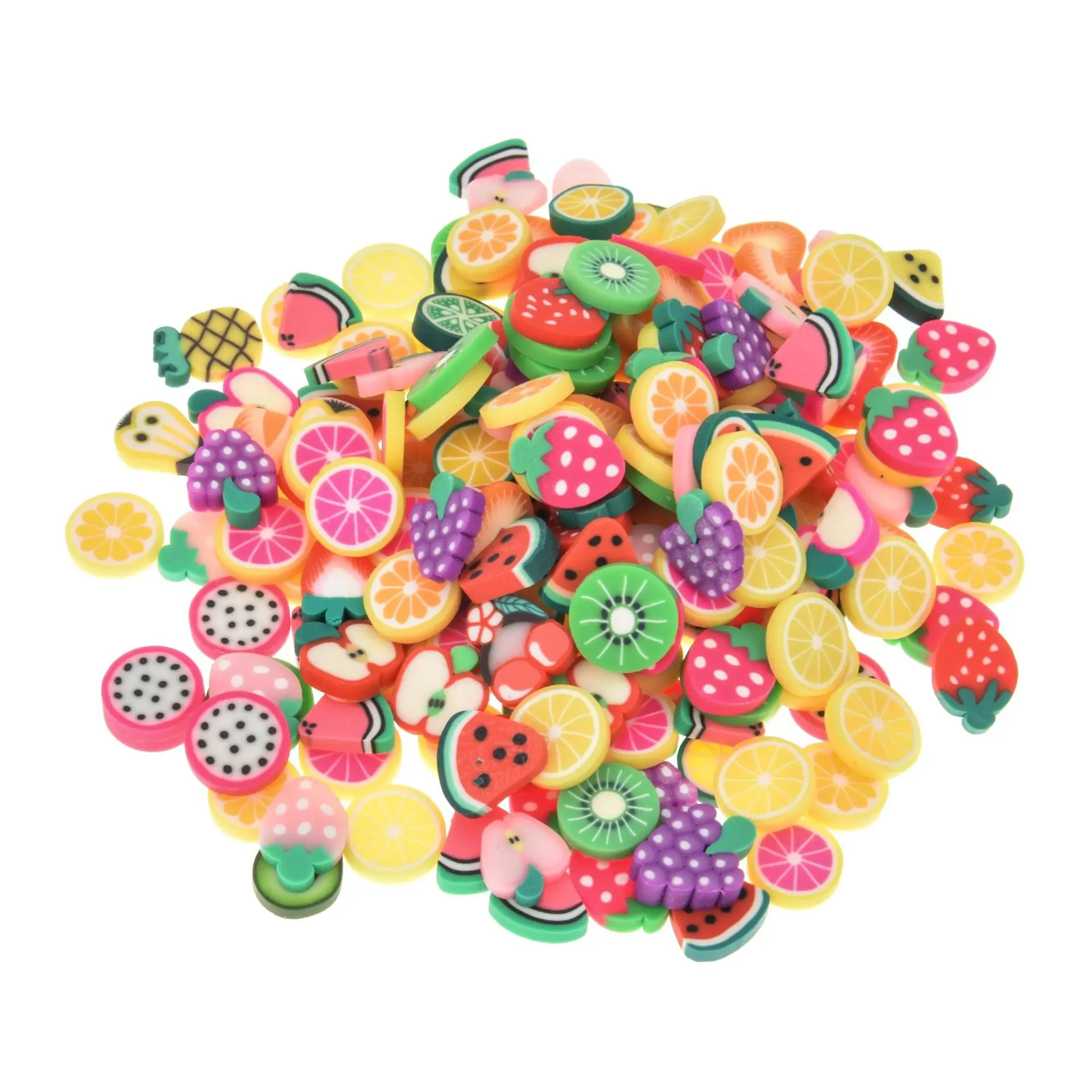 Professional roses polymer clay beads set For Necklace