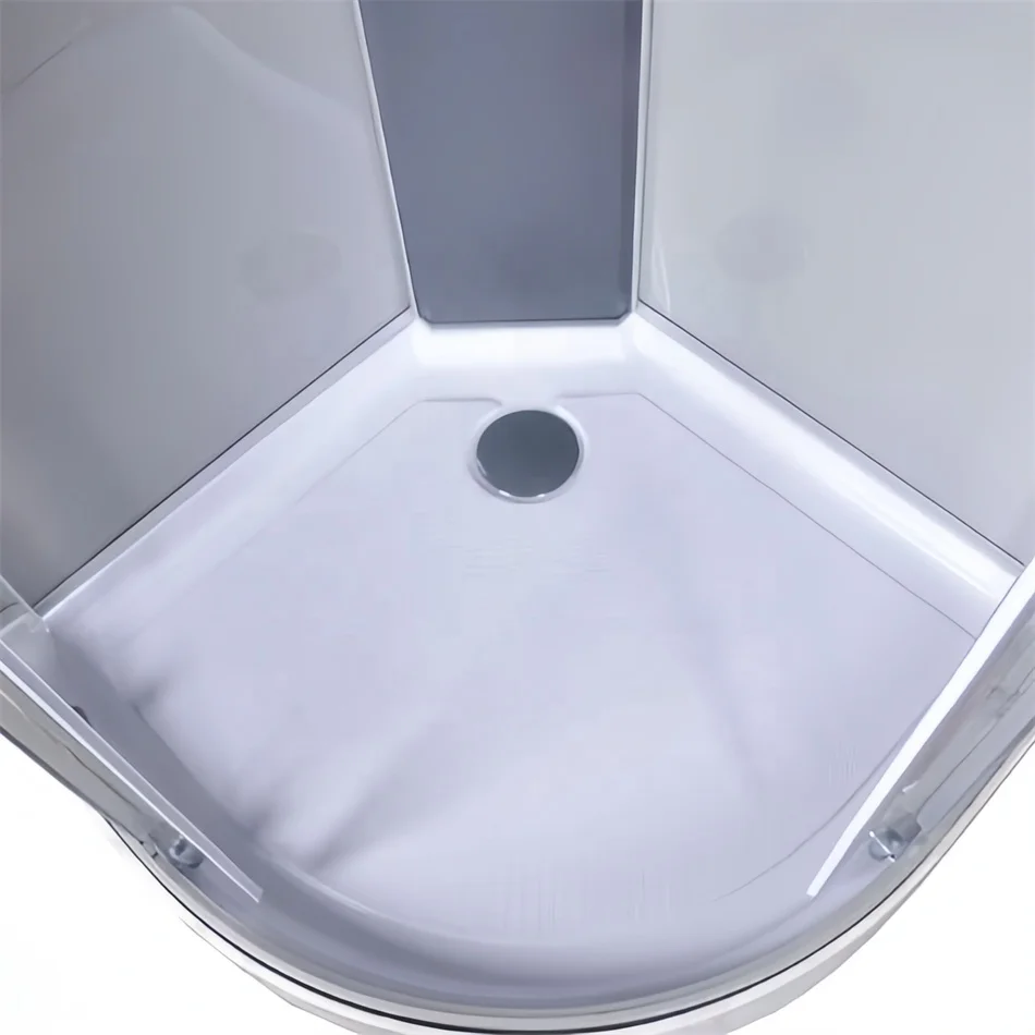 Oumeiga assemble shower cabin 4 wall quadrant shape corner installation 850x850x1985mm for home