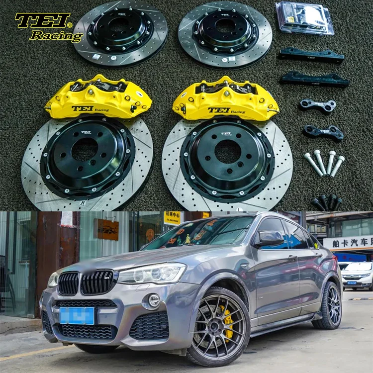 Front Big Brake Kit 6 Piston Caliper with 378*32 mm rotor and rear upgrade rotor BBK auto brake system For BMW X4 19 Inch car