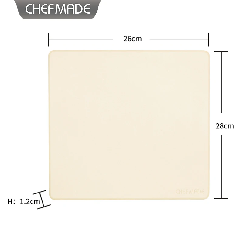 CHEFMADE Rectangular Square Round Cordierite Pizza Oven Baking Pan With Colorbox