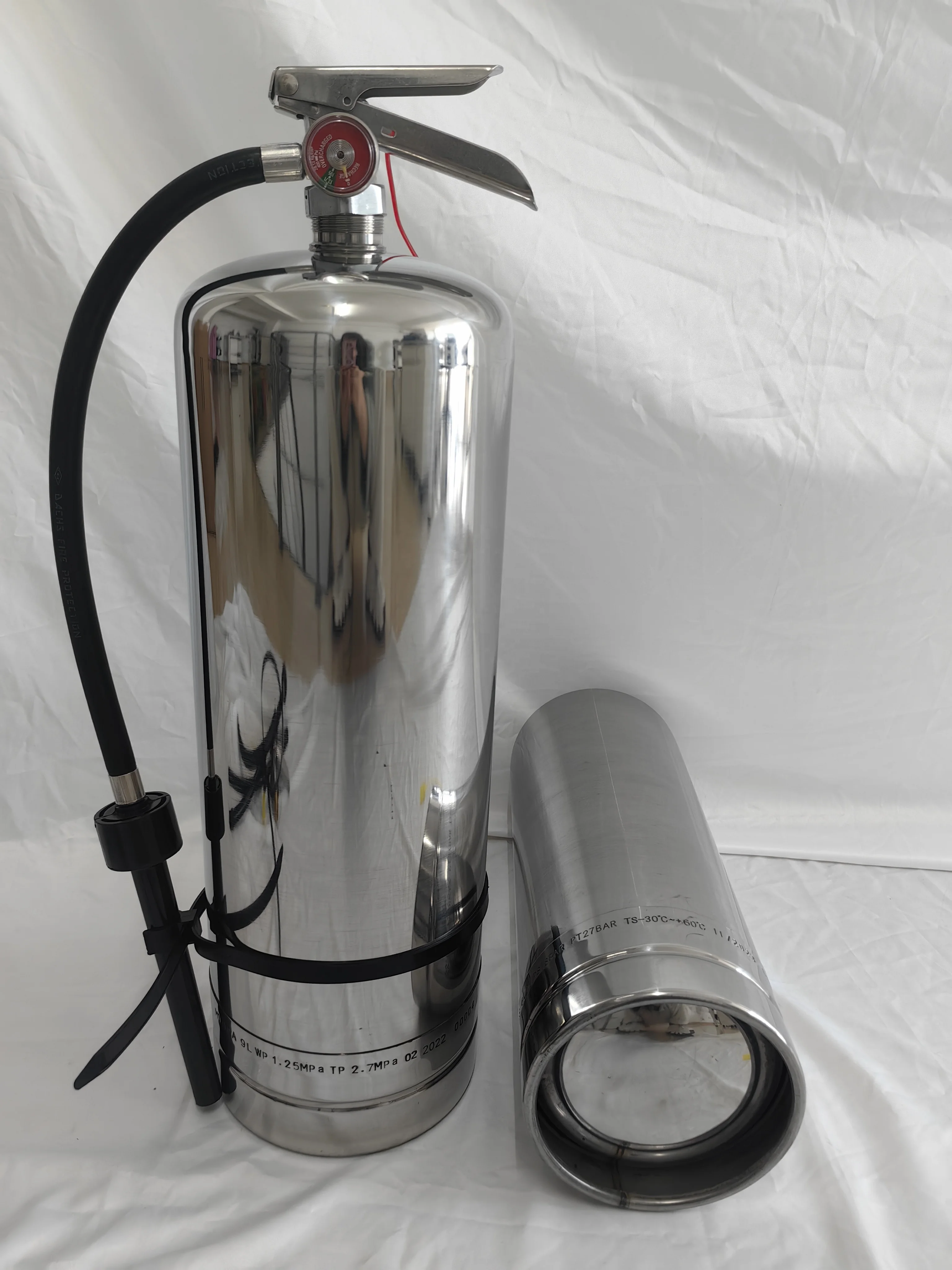 Foam water stainless steel SUS 304 fire extinguisher USA style flat bottom fire extinguishers 6L 9L 10L 12L