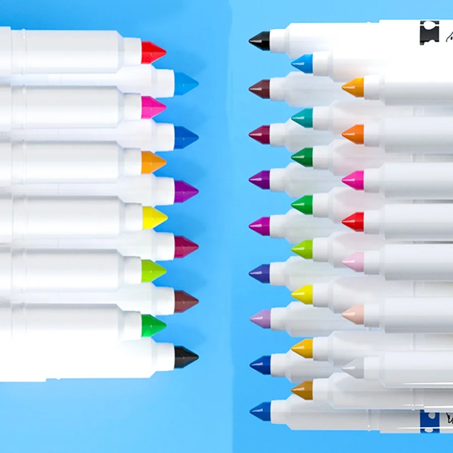 12 видов цветов Дети Школьная живопись тонкий Моющийся Маркер акварельные ручки