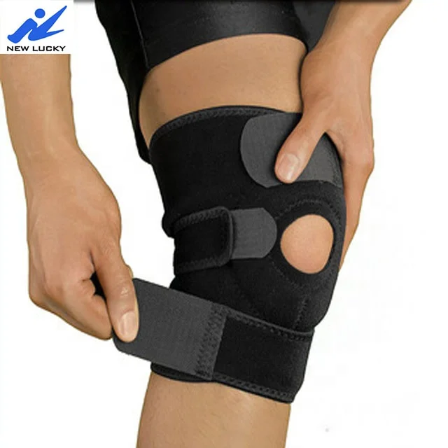 Neoprene Knee Support Open Patella Hinged Knee Brace Stabilizer Joint Support Knee Pads