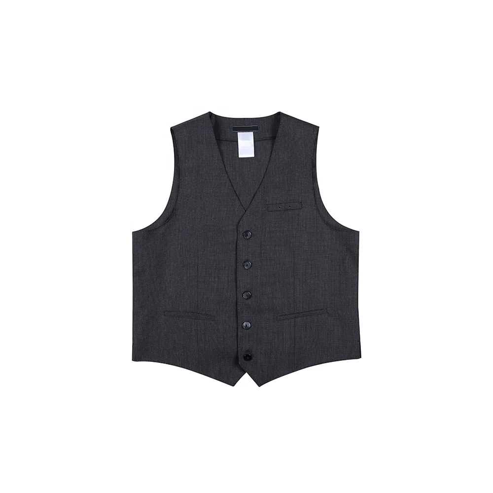 
wool/polyester men vest navy color casual flight attendant uniforms for sale vest men 