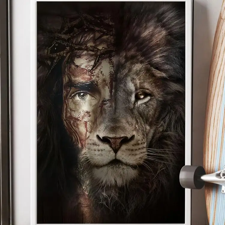 
Animal Pictures Modern Art Wall Decor Lion Poster No Frame King Of The Forest Lions Painting For Home Decoration 