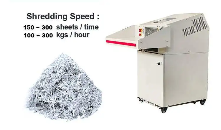 SP428C CD Paper Document Double Shaft Shredder 150-200 Sheets Paper Each Time Industrial Paper Shredder