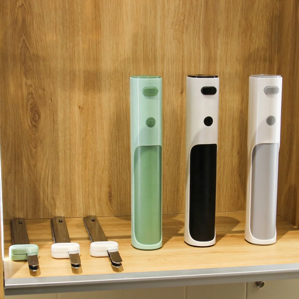 Detachable Electric Cordless Serrated Steak Bread Knives Black With Pp-handle For Cake