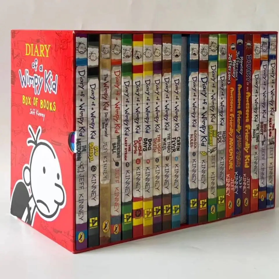 20 Books/set Diary of A Wimpy Kid Comic Set Learning English Language Books for Children Kids Story Books In English