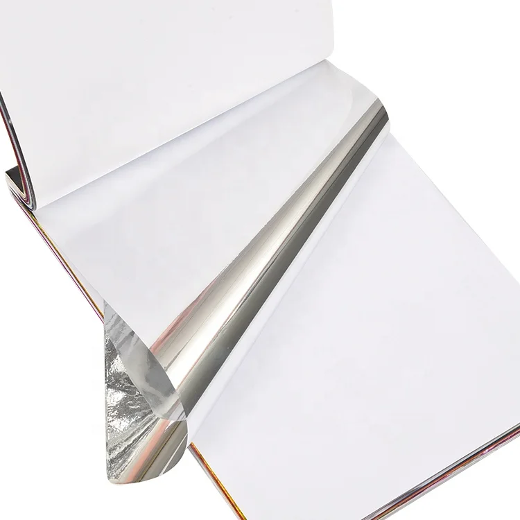 50 Micron Packing Tinsel PVC Metallized  Film Sheet Foil Reflective Metallic Rigid Film Roll  Glitter Plastic PVC Sheet Film