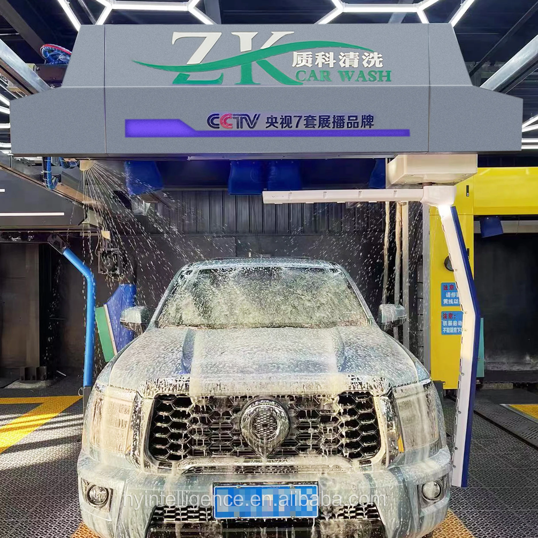 New Fully Auto Vehicle Width Test 360 Degree Automatic Car Wash Machine Machine System With 4 Set Air Dryer