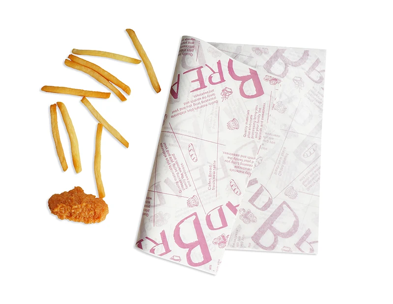 Food Grade Wrap Paper With Your Own Logo, Grease Proof Food Papers Packaging, Wrapping Paper Customized
