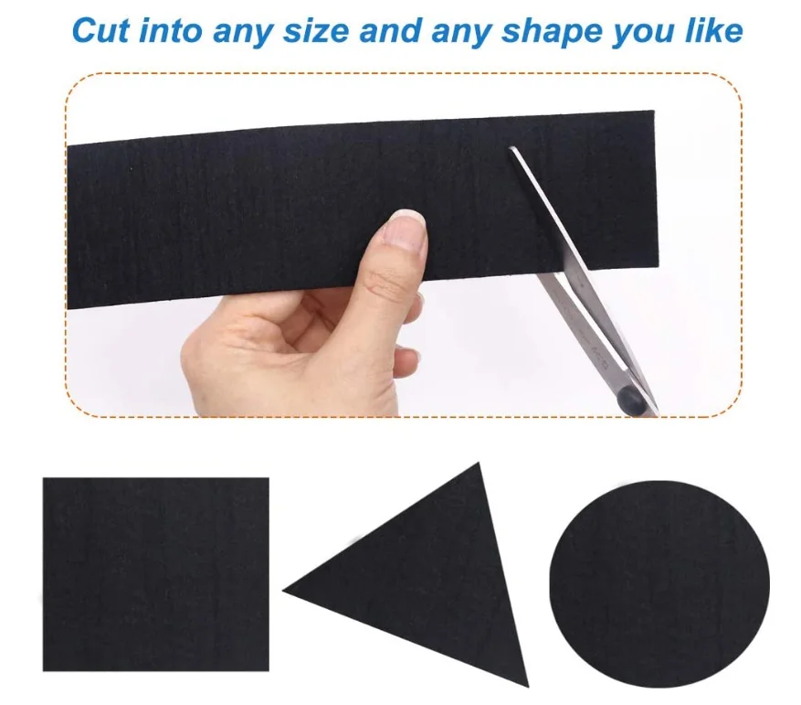 
Self Adhesive Felt Tape Polyester Felt Strip Roll 118 x 1.97 x 0.12 Inch Felt Adhesive Strip Tape for Furniture and Hard Surface 