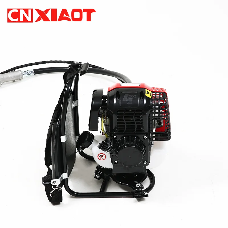 Chinese made backpack 139F gasoline lawn mower four stroke rice harvester