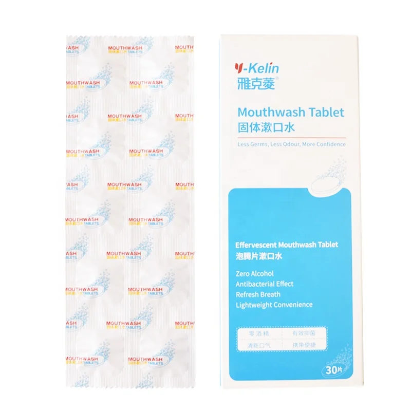 Natural Components Mouth Wash Tablet Oral Cleaning Mouthwash Tablets