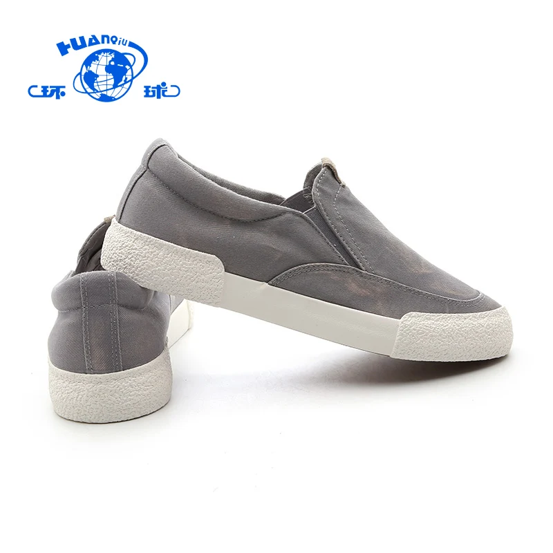 
HUANQIU2020 Wholesale Men Shoes Light Slip On Casual Shoes Male Canvas Sneaker Shoes 