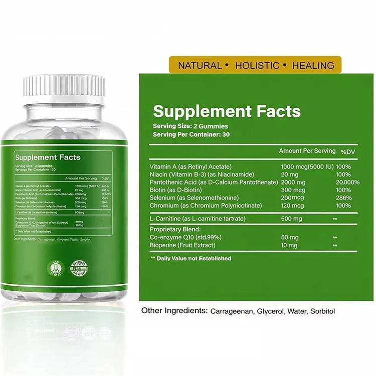 Customized Hormonal Skin Acne Vitamins and Supplements skin care gummies