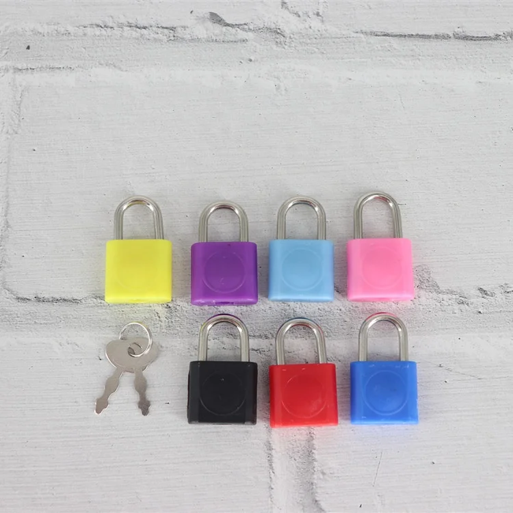 
canyu lock factory supplie mini padlock 20mm color notebook locks small padlock milk crate padlock same keys Plastics lock 
