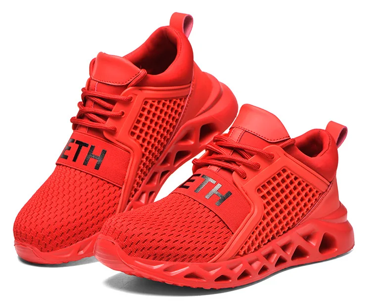 New style fly-woven mesh breathable labor protection site anti-smashing anti-piercing safe and light working mens shoes