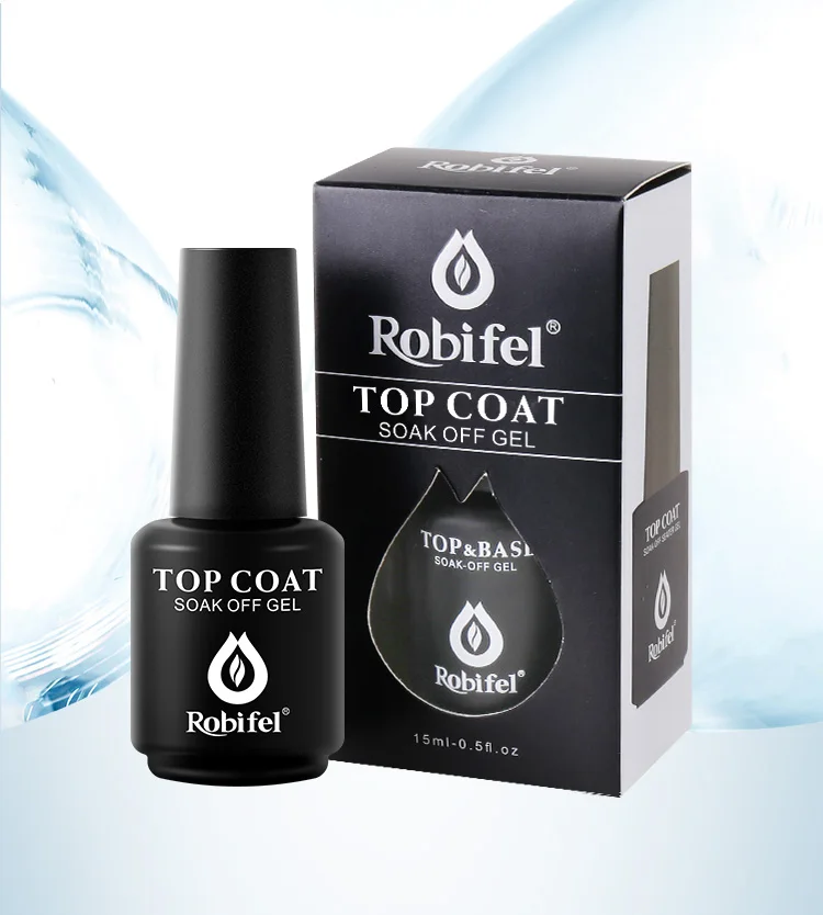 Supply Top Art Painting Transparent Top Coat Gel Polish Uv No-Wipe Long Lasting Base Coat For Nails