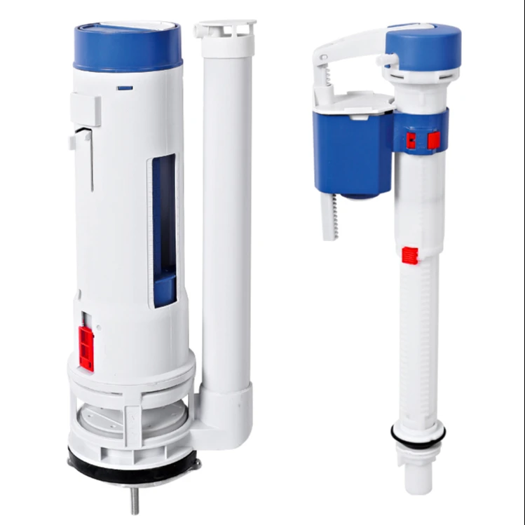 HOT Sale Toilet Tank Cistern Accessories Fill Flush Valves Dual Flush One Two Piece Toilet Fittings kit  For Bathroom