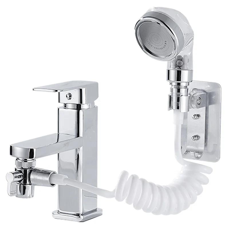 Hair wash Shampoo artifact shower external wash face basin faucet toilet handheld retractable hose shower head set pressurized