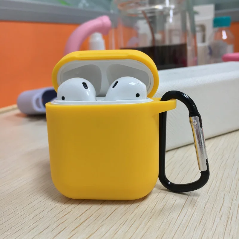  Высококачественный Чехол Air pod 1 противоударный чехол forAirpods 2 Очищаемый мягкий силиконовый защитный для
