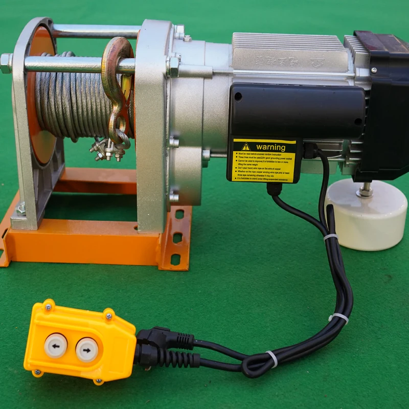 220v Mini Motor Lift Electric Powered High Speed Winch