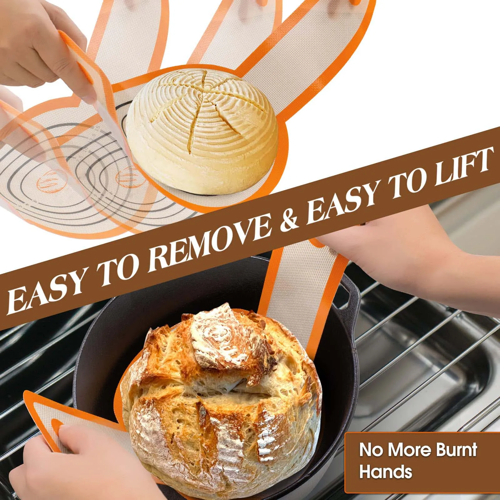 9 inch Bread Proofing Basket  Round & Oval Rattan Proofing Baskets for Sourdough Bread Baking with Bread